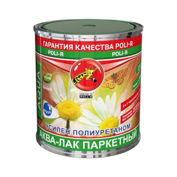 Аква-лак паркетный Poli-R матовый, 2,5 л 22522 Аква-лак паркетный Poli-R матовый, 2,5 л 22522