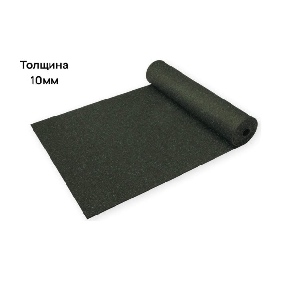 Рулонное резиновое покрытие Alegria color 850 10мм, зеленый 5 м х 1,20м (6м2) 10.5.850Bg