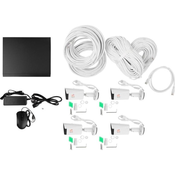 Готовый ip комплект видеонаблюдения Netlink Nl-nv04-p-kit 4мп с poe питанием УТ-00001704 Готовый ip комплект видеонаблюдения Netlink Nl-nv04-p-kit 4мп с poe питанием УТ-00001704