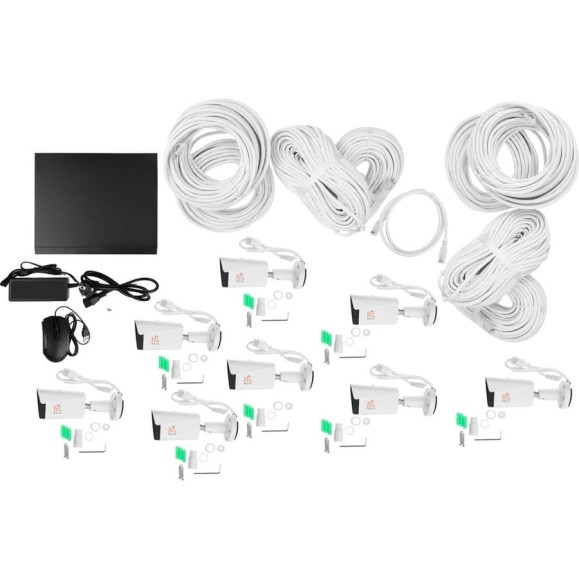 Готовый ip комплект видеонаблюдения Netlink Nl-nv08-p-kit 8 камер, 4мп с poe питанием УТ-00001705 Готовый ip комплект видеонаблюдения Netlink Nl-nv08-p-kit 8 камер, 4мп с poe питанием УТ-00001705
