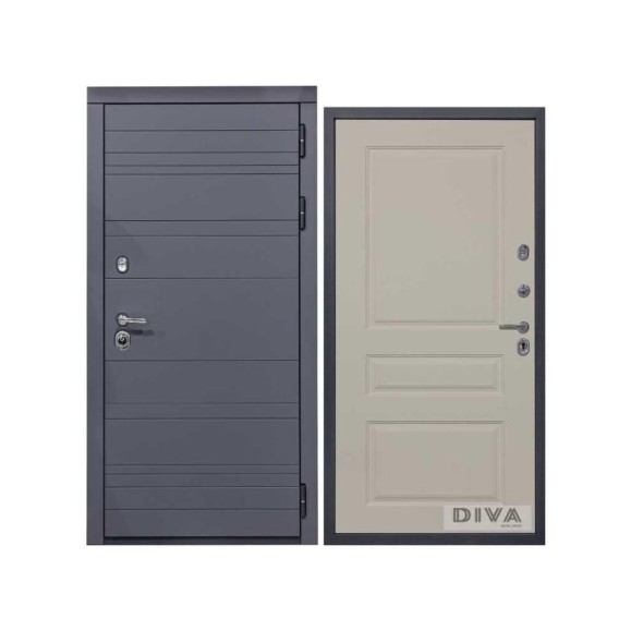 Дверь DIVA МД-39 2050x960 мм, правая, Серая-Д13 Софт Шампань УТ-00075430 Дверь DIVA МД-39 2050x960 мм, правая, Серая-Д13 Софт Шампань УТ-00075430