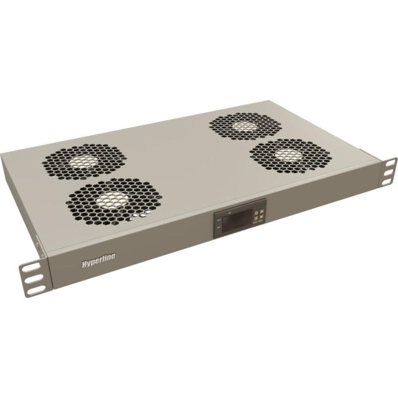 Вентиляторный модуль Hyperline TRFA-WB-MICR-4F-RAL7035 19 Вентиляторный модуль Hyperline TRFA-WB-MICR-4F-RAL7035 19