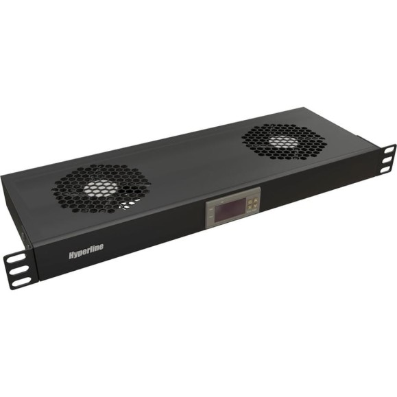 Вентиляторный модуль Hyperline TRFA-WB-MICR-2F-RAL9004 19 Вентиляторный модуль Hyperline TRFA-WB-MICR-2F-RAL9004 19