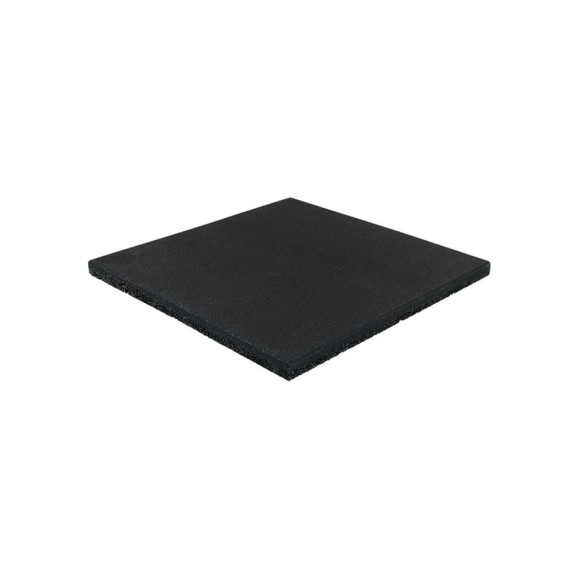 Полнотелая плитка из резиновой крошки Rezcon 500x500x20 мм, черная Pp50050020blk