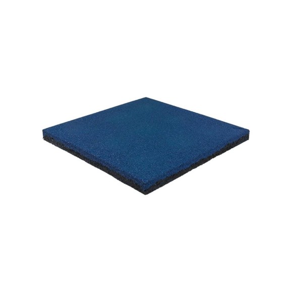 Полнотелая плитка из резиновой крошки Rezcon 500x500x40 мм, синяя Pp50050040bl