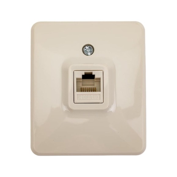 Информационная розетка ЭРА 11-3203-02, RJ45, ОУ, IP20, Эксперт, слоновая кость Б0020731 Информационная розетка ЭРА 11-3203-02, RJ45, ОУ, IP20, Эксперт, слоновая кость Б0020731