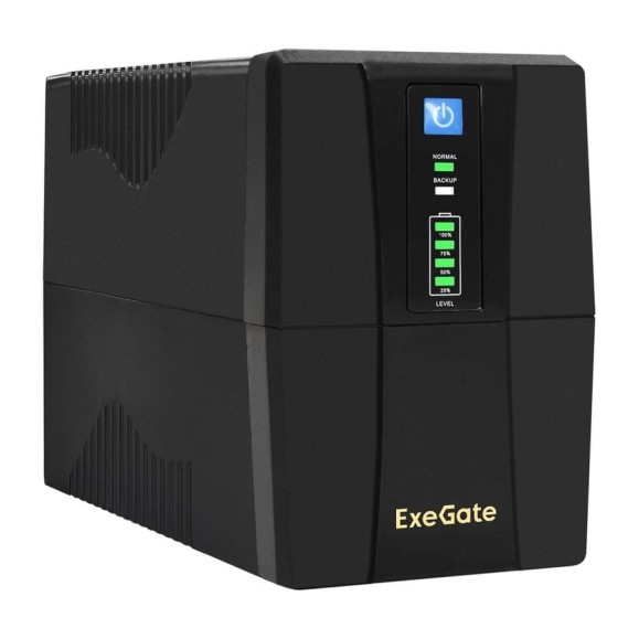 Источник бесперебойного питания ExeGate UNB-6C13.RJ.USB 6C13, RJ45 11, USB, Black 292763