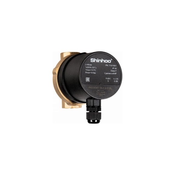 Циркуляционный насос для систем ГВС SHINHOO INSTANT 15-1.5 II BL 71311001 Циркуляционный насос для систем ГВС SHINHOO INSTANT 15-1.5 II BL 71311001