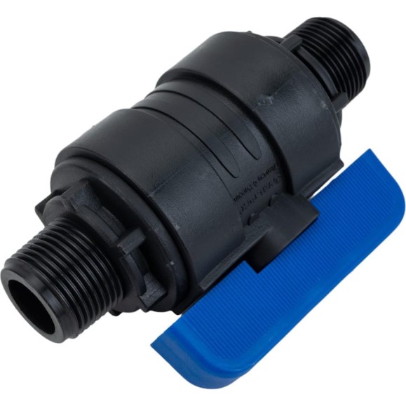 Компрессионный шаровой кран VALFEX ПНД НР/НР резьба разборный 3/4"-3/4"Ду16 1210216034034 Компрессионный шаровой кран VALFEX ПНД НР/НР резьба разборный 3/4"-3/4"Ду16 1210216034034