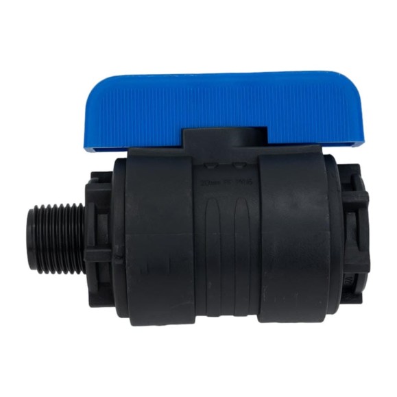 Компрессионный шаровой кран VALFEX ПНД НР/ВН резьба разборный 1/2"-1/2"Ду16 1210016012012 Компрессионный шаровой кран VALFEX ПНД НР/ВН резьба разборный 1/2"-1/2"Ду16 1210016012012