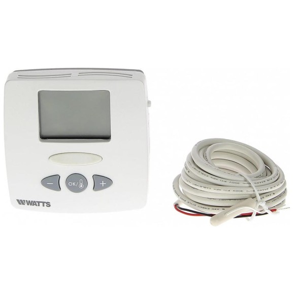 Электронный комнатный термостат Watts WFHT-LCD 230V с ЖК-дисплеем 5-30'С P02077 / P03787 ст. P2077 10021111 Электронный комнатный термостат Watts WFHT-LCD 230V с ЖК-дисплеем 5-30'С P02077 / P03787 ст. P2077 10021111