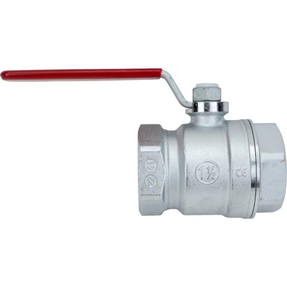 Шаровой кран Giacomini R250D 1 1/2", внутренняя/внутренняя, ручка-рычаг красный, хромированный R250X007 Шаровой кран Giacomini R250D 1 1/2", внутренняя/внутренняя, ручка-рычаг красный, хромированный R250X007