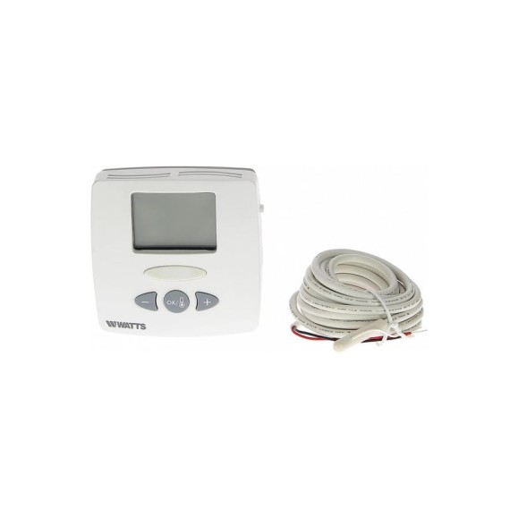 Электронный комнатный термостат Watts WFHT-LCD 24V с ЖК-дисплеем и датчиком пола 5-30'С P02626 10021108 Электронный комнатный термостат Watts WFHT-LCD 24V с ЖК-дисплеем и датчиком пола 5-30'С P02626 10021108
