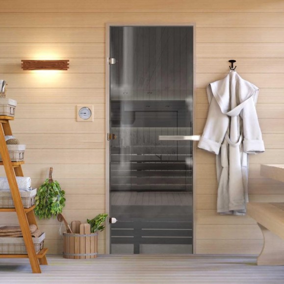 Дверь для бани DoorWood графит. 2000x800 мм по коробке. левая (петли слева) DW-00015815 Дверь для бани DoorWood графит. 2000x800 мм по коробке. левая (петли слева) DW-00015815