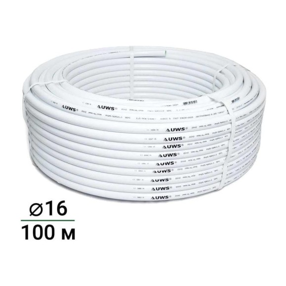 Труба многослойная UWS STANDART PPR-AL-PPR 16х2мм 100 м 210108 Труба многослойная UWS STANDART PPR-AL-PPR 16х2мм 100 м 210108