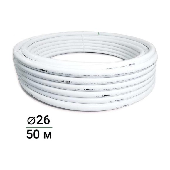 Многослойная труба UWS STANDART PPR-AL-PPR 26х3, 50 м 210308 Многослойная труба UWS STANDART PPR-AL-PPR 26х3, 50 м 210308