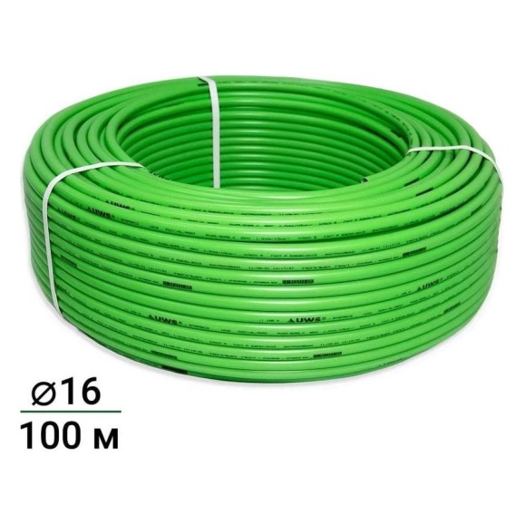 Труба для теплого пола UWS многослойная GREEN PERT-AL-PERT З. 162 100 м G-16-100 211436 Труба для теплого пола UWS многослойная GREEN PERT-AL-PERT З. 162 100 м G-16-100 211436