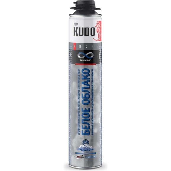 Полиуретановая монтажная профессиональная пена KUDO proff pure cloud зимняя KUPP10W80 Полиуретановая монтажная профессиональная пена KUDO proff pure cloud зимняя KUPP10W80