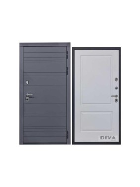 Дверь DIVA МД-39 2050x860 мм, правая, Серая-Д7 Белый софт УТ-00075454 Дверь DIVA МД-39 2050x860 мм, правая, Серая-Д7 Белый софт УТ-00075454