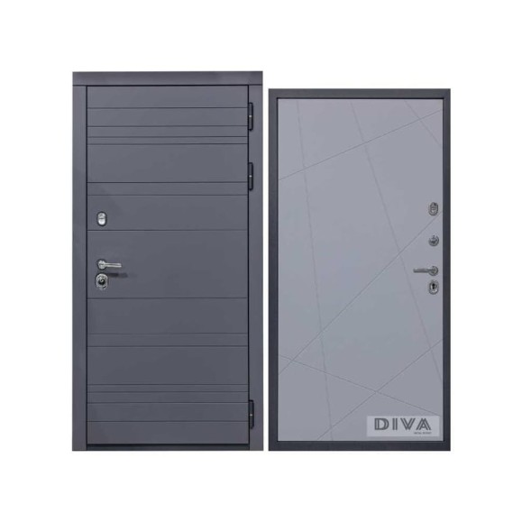 Дверь DIVA МД-39 2050x860 мм, правая, Серая-Д11 Силк Маус УТ-00075486 Дверь DIVA МД-39 2050x860 мм, правая, Серая-Д11 Силк Маус УТ-00075486