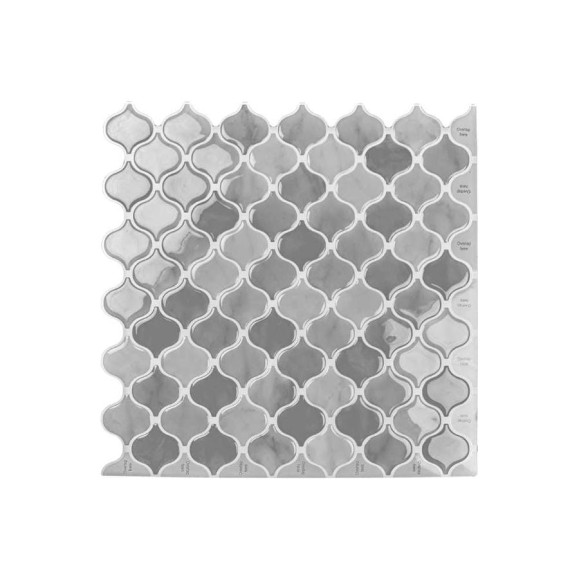 Комплект полимерной 3D плитки LAKO 30.5х30.5 см, 5 штук, Серая мозаика LKD-AMZ016 Комплект полимерной 3D плитки LAKO 30.5х30.5 см, 5 штук, Серая мозаика LKD-AMZ016