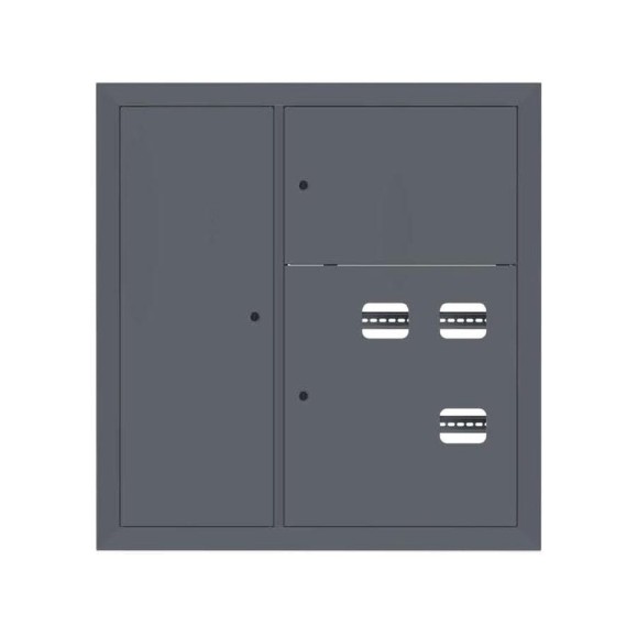Этажный щит EKF 3 кв, слаботочка слева RAL7024, 1000x950x150, PROxima mb29-v-3z-ral7024 Этажный щит EKF 3 кв, слаботочка слева RAL7024, 1000x950x150, PROxima mb29-v-3z-ral7024