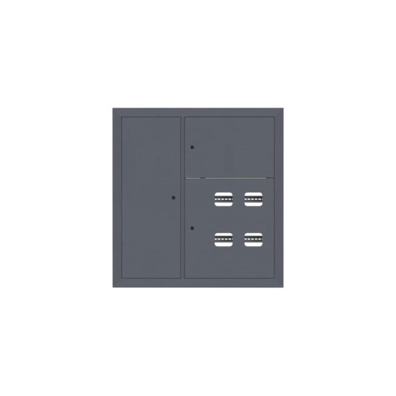 Этажный щит EKF 4 кв, слаботочка слева RAL7024, 1000x950x150, PROxima mb29-v-4z-ral7024 Этажный щит EKF 4 кв, слаботочка слева RAL7024, 1000x950x150, PROxima mb29-v-4z-ral7024