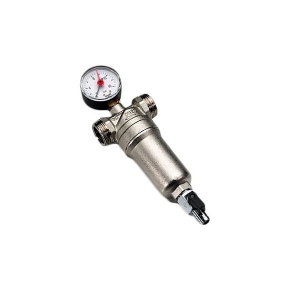 Самоочищающийся фильтр с манометром Tiemme 3/4"х1" 3130008 / 3131N0005 Самоочищающийся фильтр с манометром Tiemme 3/4"х1" 3130008 / 3131N0005