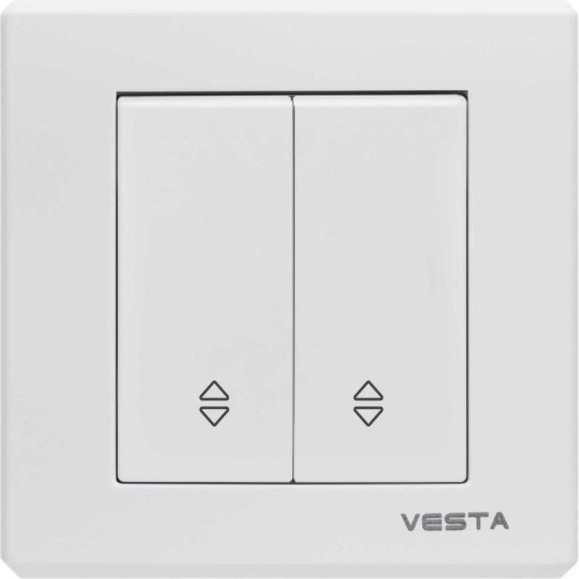 Выключатель Metronex Electric Palermo двуклавишный реверсивный FVK040202BEL Выключатель Metronex Electric Palermo двуклавишный реверсивный FVK040202BEL