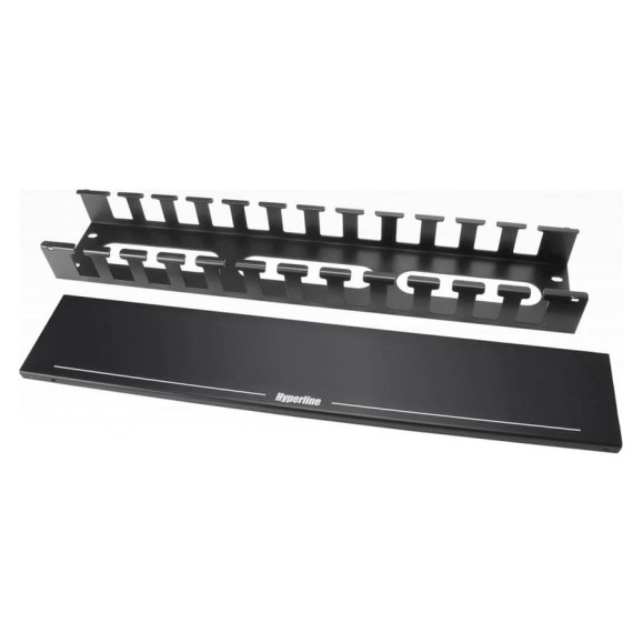 Металлический кабельный организатор Hyperline CM-2U-MLF-COV с крышкой, 19", 2U 483112 Металлический кабельный организатор Hyperline CM-2U-MLF-COV с крышкой, 19", 2U 483112