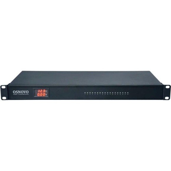Блок питания OSNOVO PS18-12240/R на 18 каналов, для монтажа в 19'' стойку 1U, DC 12V, 1,11А на канал (ток нагрузки до 2А, при одновременном использовании до 10 каналов), суммарно до 20А sct1193 Блок питания OSNOVO PS18-12240/R на 18 каналов, для монтажа в 19'' стойку 1U, DC 12V, 1,11А на канал (ток нагрузки до 2А, при одновременном использовании до 10 каналов), суммарно до 20А sct1193