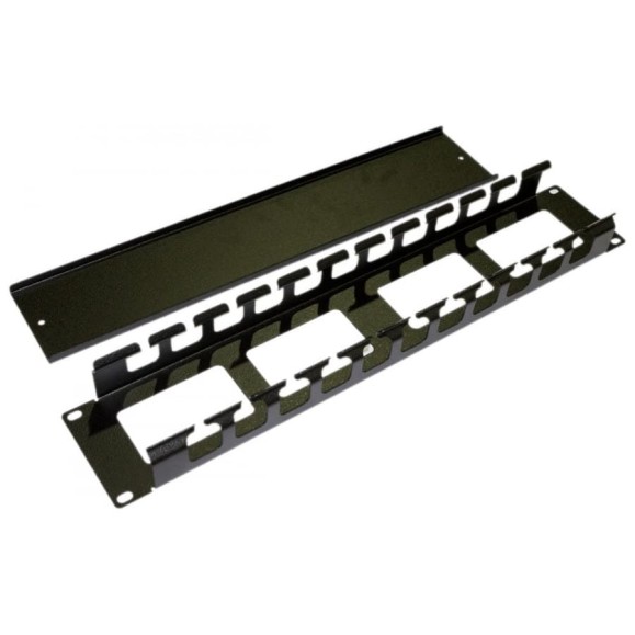 Металлический кабельный организатор Hyperline, CM-2U-ML-COV, с крышкой, 19", 2U 16490 Металлический кабельный организатор Hyperline, CM-2U-ML-COV, с крышкой, 19", 2U 16490