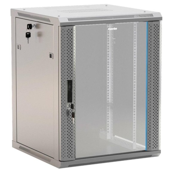 Настенный шкаф Hyperline TWB-0966-GP-RAL7035 19-дюймовый, 9U, 500x600х600мм 451992 Настенный шкаф Hyperline TWB-0966-GP-RAL7035 19-дюймовый, 9U, 500x600х600мм 451992
