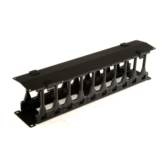 Кабельный организатор с крышкой Hyperline CMF-2U-FPL106-MCOV-RAL9005 глубина 106 мм, 19" 481519 Кабельный организатор с крышкой Hyperline CMF-2U-FPL106-MCOV-RAL9005 глубина 106 мм, 19" 481519