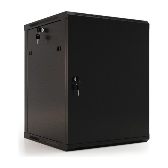 Настенный 19-дюймовый шкаф Hyperline RAL 9004 27U, 1304x600x600мм, металлическая передняя дверь с замком, две боковые панели, цвет черный, разобранный 405334 Настенный 19-дюймовый шкаф Hyperline RAL 9004 27U, 1304x600x600мм, металлическая передняя дверь с замком, две боковые панели, цвет черный, разобранный 405334
