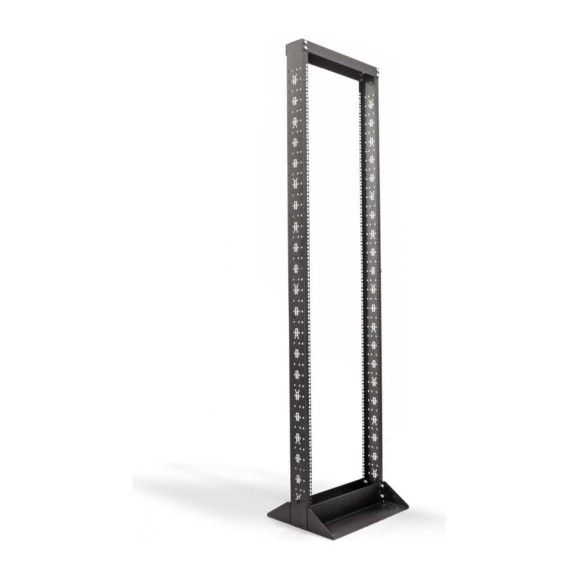 Открытая 19-дюймовая стойка Hyperline 42U, однорамная, цвет черный RAL 9005 451300 Открытая 19-дюймовая стойка Hyperline 42U, однорамная, цвет черный RAL 9005 451300