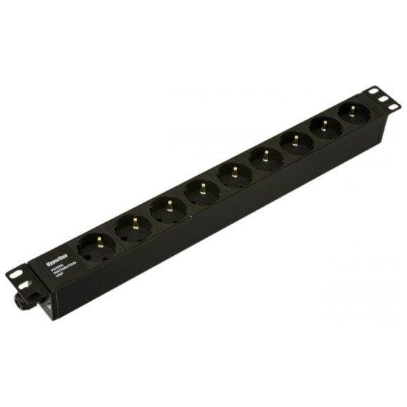 Блок розеток Hyperline SHE19-9SH-CB для 19 Блок розеток Hyperline SHE19-9SH-CB для 19