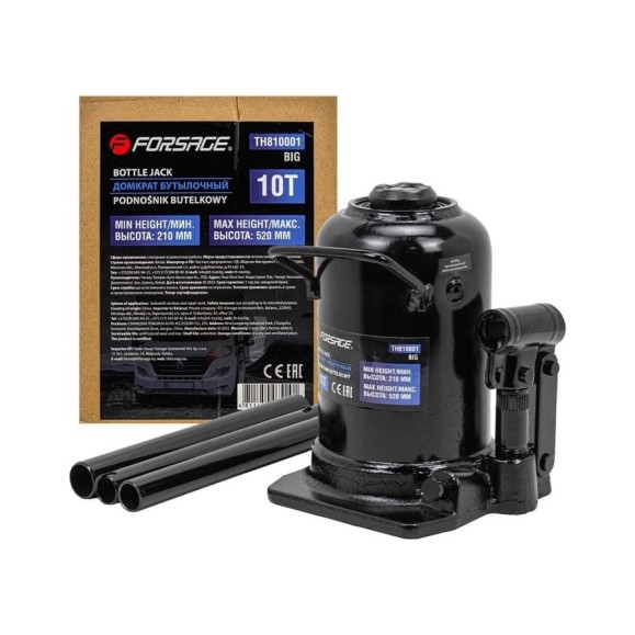 Бутылочный домкрат Forsage 10т F-TH810001 BIG(57086) Бутылочный домкрат Forsage 10т F-TH810001 BIG(57086)
