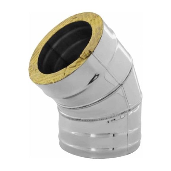 Сэндвич-колено FERRUM 135 градусов, 0.8 мм, оцинкованная сталь, ф200x280 f4149 Сэндвич-колено FERRUM 135 градусов, 0.8 мм, оцинкованная сталь, ф200x280 f4149