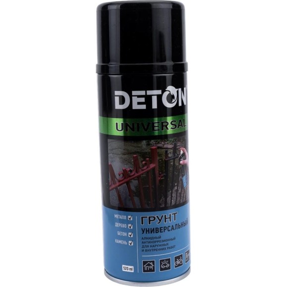 Аэрозольный универсальный грунт Deton черный UNIVERSAL 520 мл 126935 DTN-A70822 Аэрозольный универсальный грунт Deton черный UNIVERSAL 520 мл 126935 DTN-A70822
