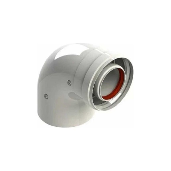 Промежуточный коаксиальный отвод Baxi 90 без муфты, диаметр 60/100 мм MT71410151