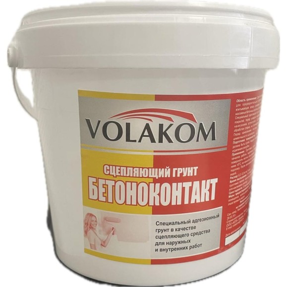Адгезионный грунт Volakom Бетоноконтакт 1.4 кг 658002 Адгезионный грунт Volakom Бетоноконтакт 1.4 кг 658002
