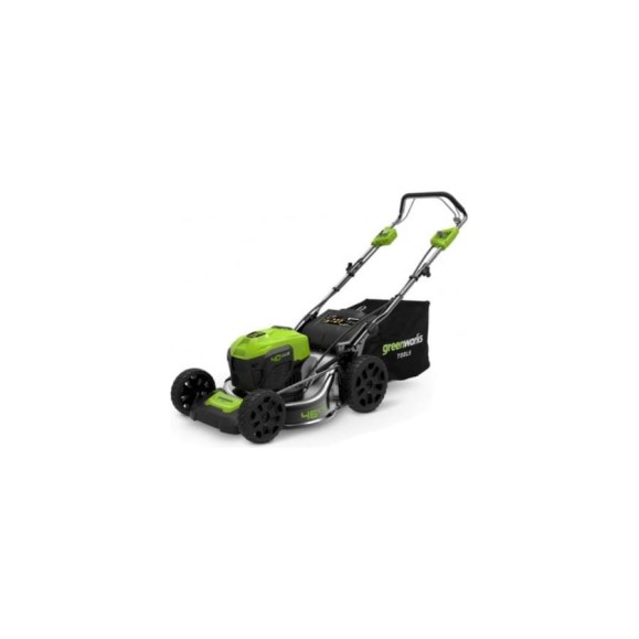 Аккумуляторная газонокосилка Greenworks 40V, 46 см, самоходная, бесщеточная, c 1хАКБ 5 Ач и ЗУ 2506807UG Аккумуляторная газонокосилка Greenworks 40V, 46 см, самоходная, бесщеточная, c 1хАКБ 5 Ач и ЗУ 2506807UG
