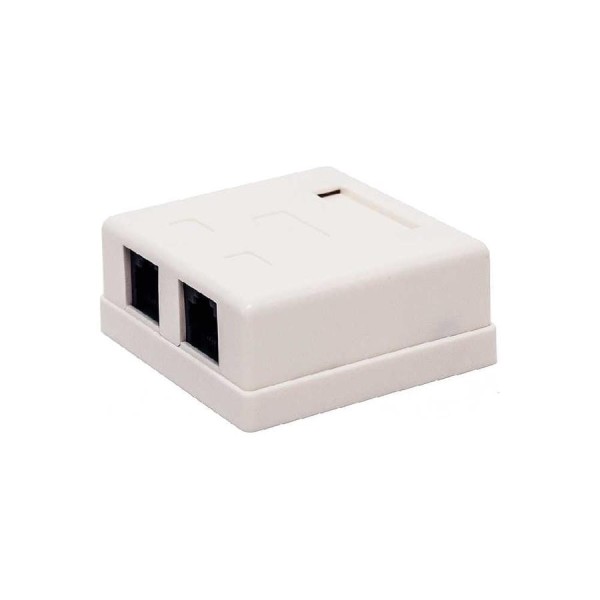 Настенная компьютерная розетка Filum 5e кат, 2 х rj-45/8p8c, 110/krone FL-NA-SOCKET5E-2