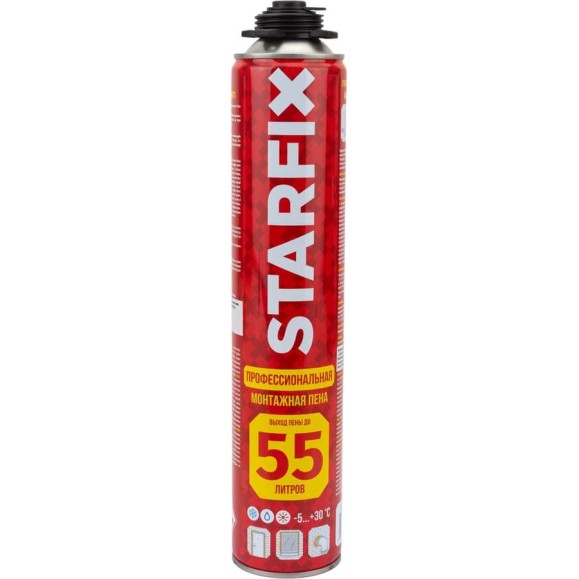 Монтажная пена STARFIX Gunfoam 750 мл SM-88276-1 Монтажная пена STARFIX Gunfoam 750 мл SM-88276-1