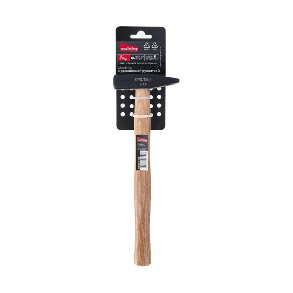 Слесарный молоток с деревянной клеенной рукояткой Smartbuy 200 г, tools SBT-GHW-200 Слесарный молоток с деревянной клеенной рукояткой Smartbuy 200 г, tools SBT-GHW-200