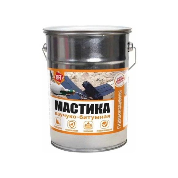 Каучуко-битумная мастика Царицынские краски 4 кг 58100 Каучуко-битумная мастика Царицынские краски 4 кг 58100