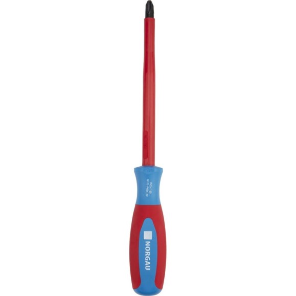 Диэлектрическая крестовая отвертка NORGAU PH3x150 мм, тип N170-PH3x150 067073030 Диэлектрическая крестовая отвертка NORGAU PH3x150 мм, тип N170-PH3x150 067073030