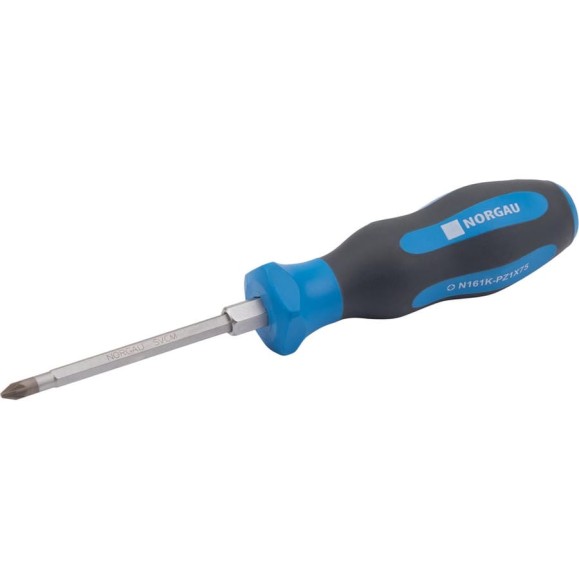 Крестовая ударная отвертка NORGAU N161K-PZ1x75 062152210 Крестовая ударная отвертка NORGAU N161K-PZ1x75 062152210