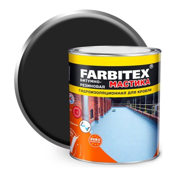 Битумно-резиновая мастика Farbitex 2 кг 4300003456 Битумно-резиновая мастика Farbitex 2 кг 4300003456